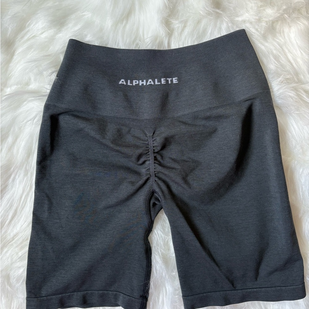 Alphalete Amplify Charcoal Bike Shorts 6.5”
